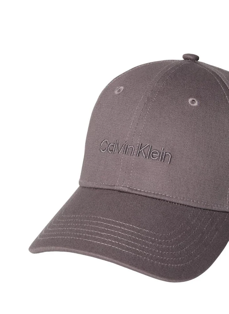 CALVIN KLEIN Charcoal Gray Logo Curve Peak Cap  | Best Price UAE